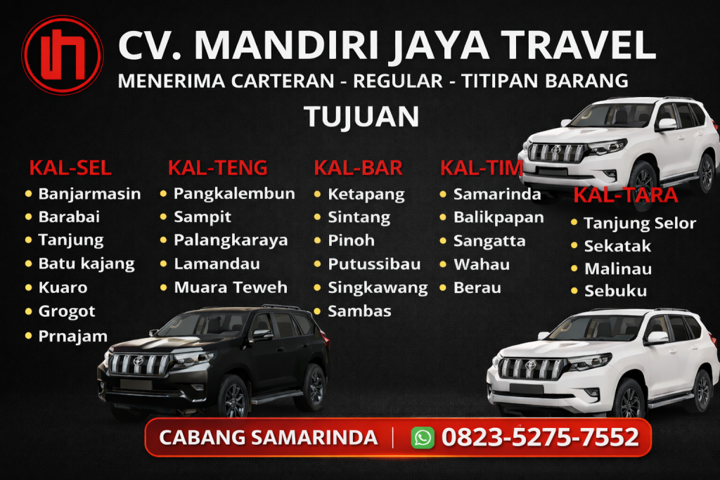 CV MANDIRI JAYA TRAVEL (TRAVEL SELURUH KALIMANTAN)
